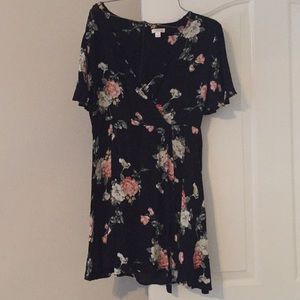Little Black Floral Dress